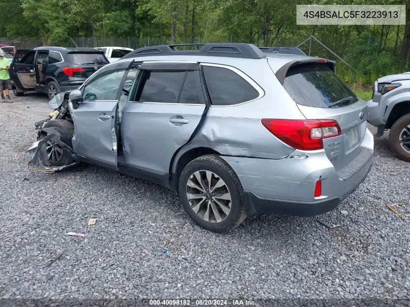 4S4BSALC5F3223913 2015 Subaru Outback 2.5I Limited