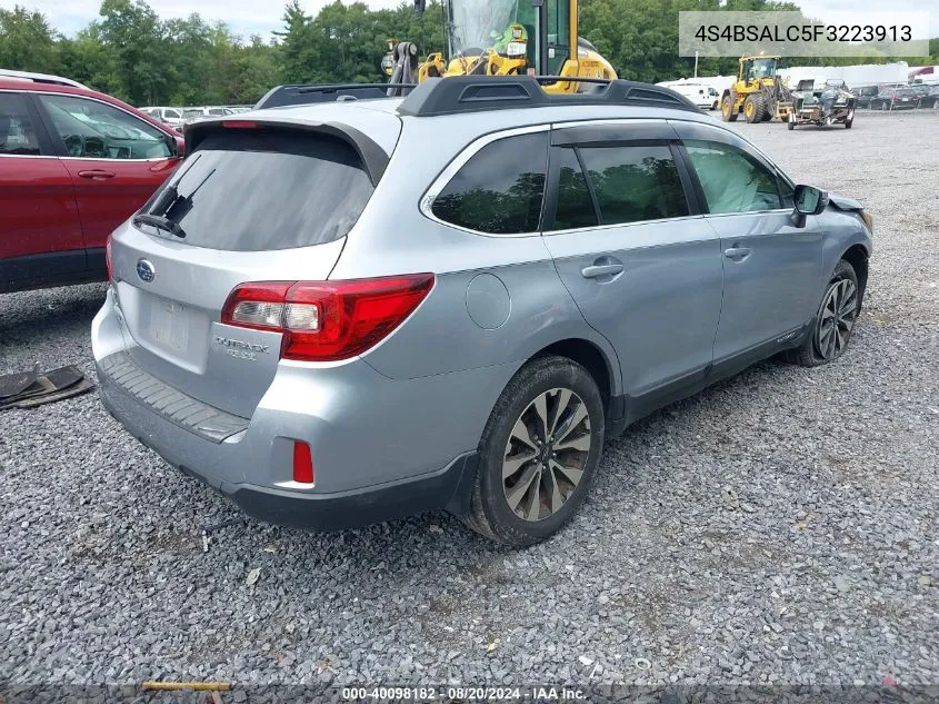 4S4BSALC5F3223913 2015 Subaru Outback 2.5I Limited