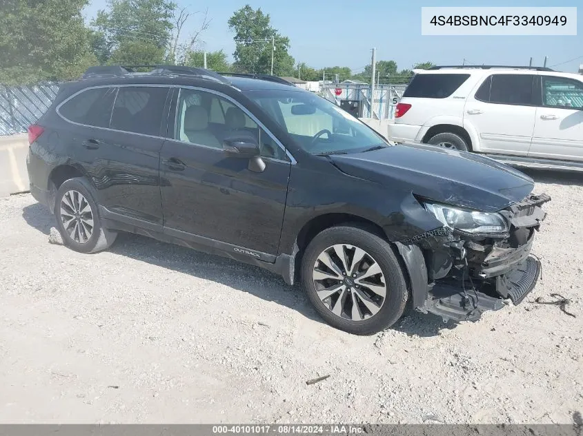 4S4BSBNC4F3340949 2015 Subaru Outback 2.5I Limited