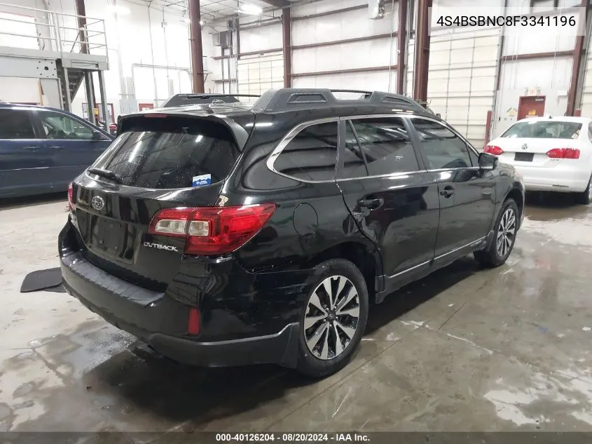 2015 Subaru Outback 2.5I Limited VIN: 4S4BSBNC8F3341196 Lot: 40126204