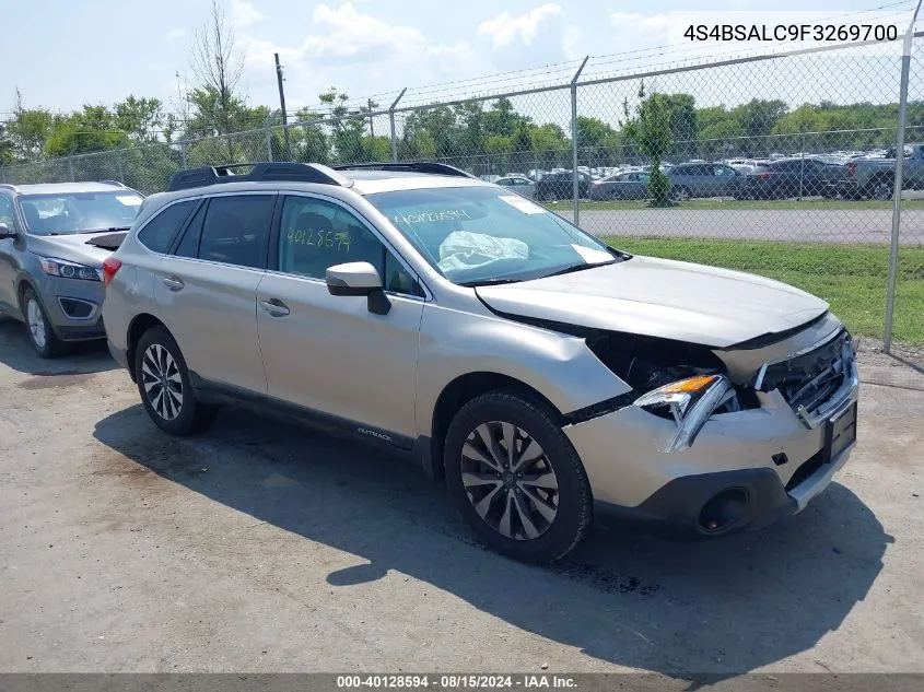 4S4BSALC9F3269700 2015 Subaru Outback 2.5I Limited