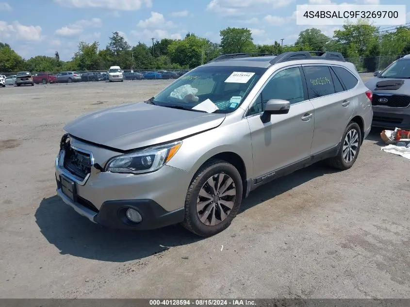 2015 Subaru Outback 2.5I Limited VIN: 4S4BSALC9F3269700 Lot: 40128594