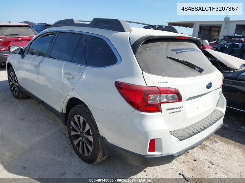 2015 Subaru Outback 2.5I Limited VIN: 4S4BSALC1F3207367 Lot: 40145056