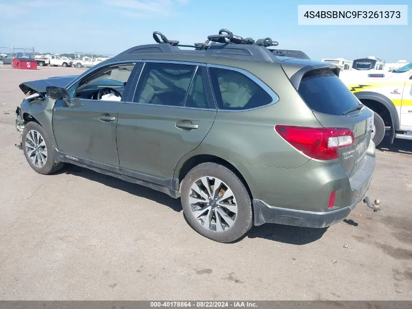 4S4BSBNC9F3261373 2015 Subaru Outback 2.5I Limited