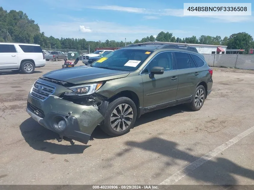 4S4BSBNC9F3336508 2015 Subaru Outback 2.5I Limited