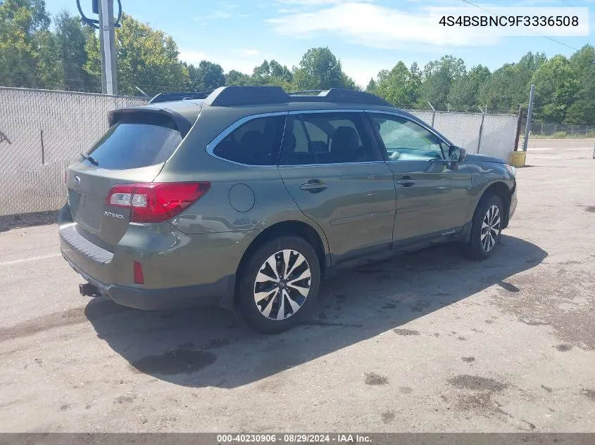 2015 Subaru Outback 2.5I Limited VIN: 4S4BSBNC9F3336508 Lot: 40230906