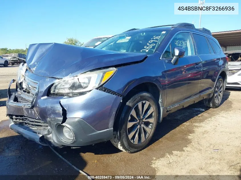 4S4BSBNC8F3266936 2015 Subaru Outback 2.5I Limited