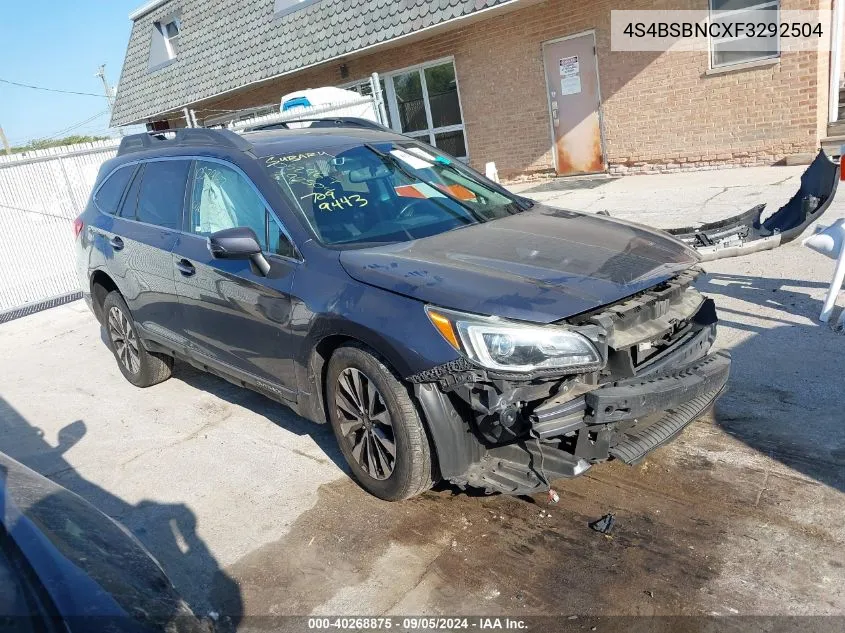 2015 Subaru Outback 2.5I Limited VIN: 4S4BSBNCXF3292504 Lot: 40268875