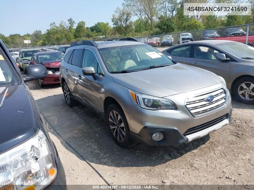 4S4BSANC6F3241690 2015 Subaru Outback 2.5I Limited