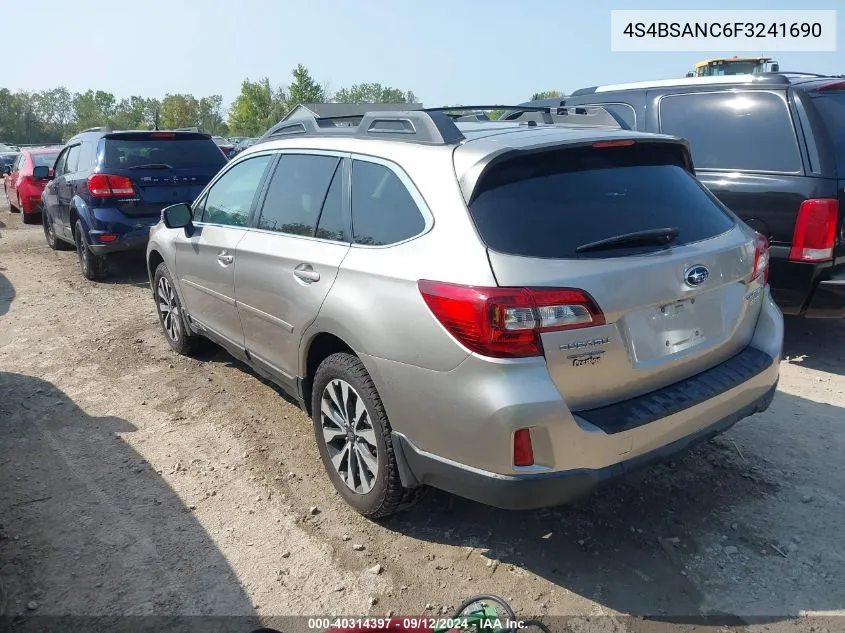 2015 Subaru Outback 2.5I Limited VIN: 4S4BSANC6F3241690 Lot: 40314397