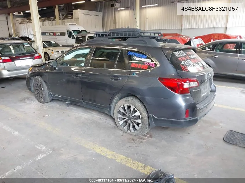 4S4BSALC8F3321057 2015 Subaru Outback 2.5I Limited