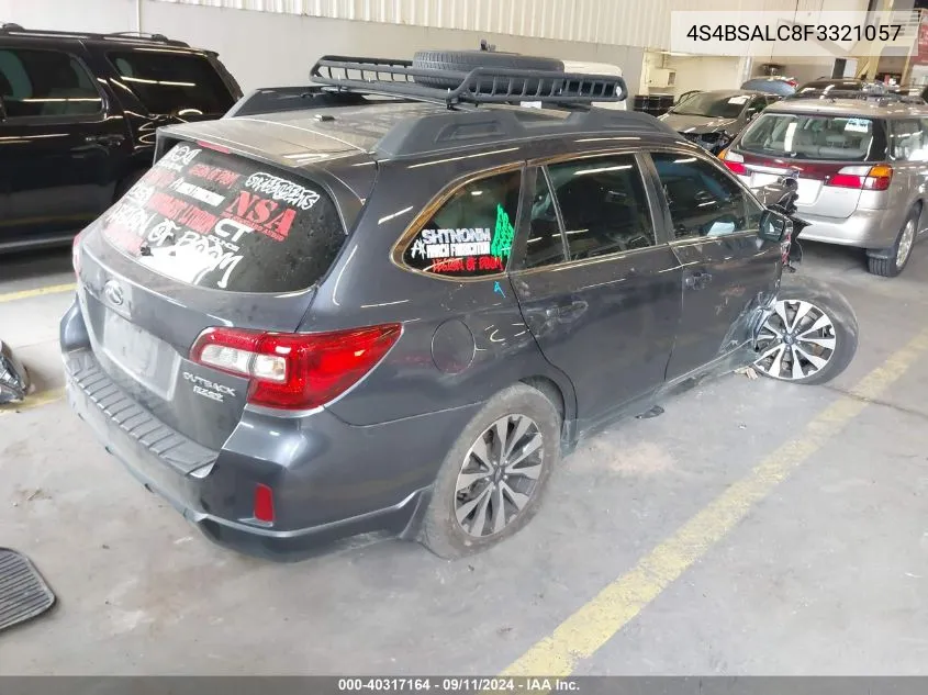 2015 Subaru Outback 2.5I Limited VIN: 4S4BSALC8F3321057 Lot: 40317164