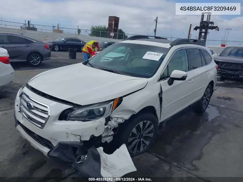 2015 Subaru Outback 2.5I Limited VIN: 4S4BSALC8F3209469 Lot: 40335282