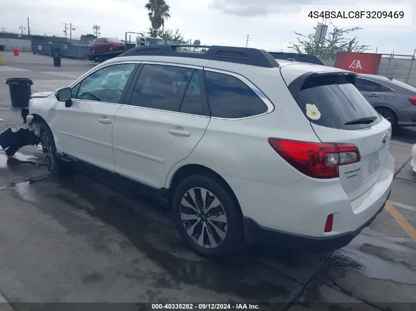 2015 Subaru Outback 2.5I Limited VIN: 4S4BSALC8F3209469 Lot: 40335282