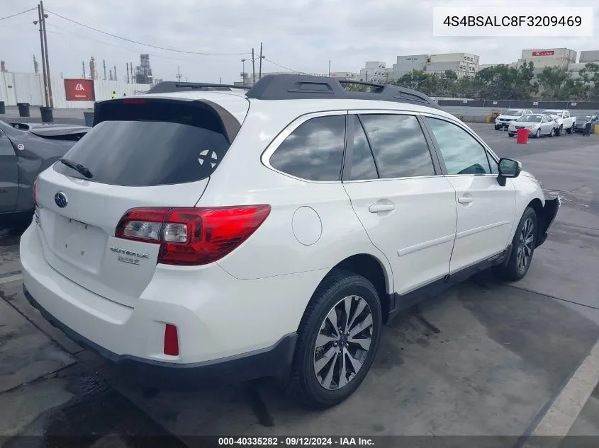 2015 Subaru Outback 2.5I Limited VIN: 4S4BSALC8F3209469 Lot: 40335282