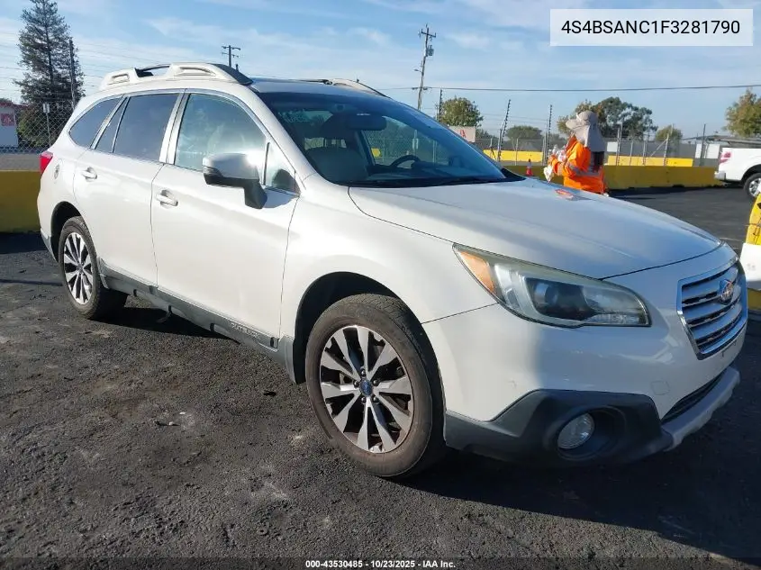 4S4BSANC1F3281790 2015 Subaru Outback 2.5I Limited