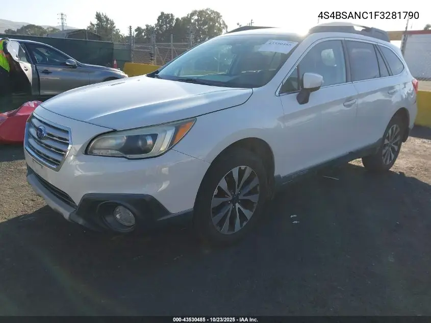 4S4BSANC1F3281790 2015 Subaru Outback 2.5I Limited