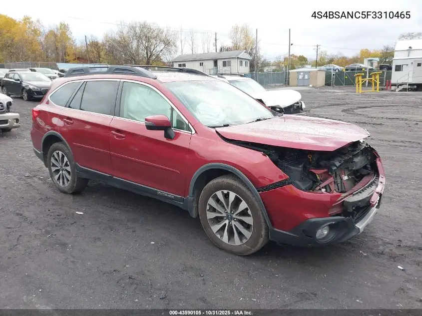 4S4BSANC5F3310465 2015 Subaru Outback 2.5I Limited