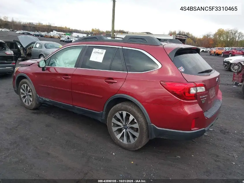 4S4BSANC5F3310465 2015 Subaru Outback 2.5I Limited
