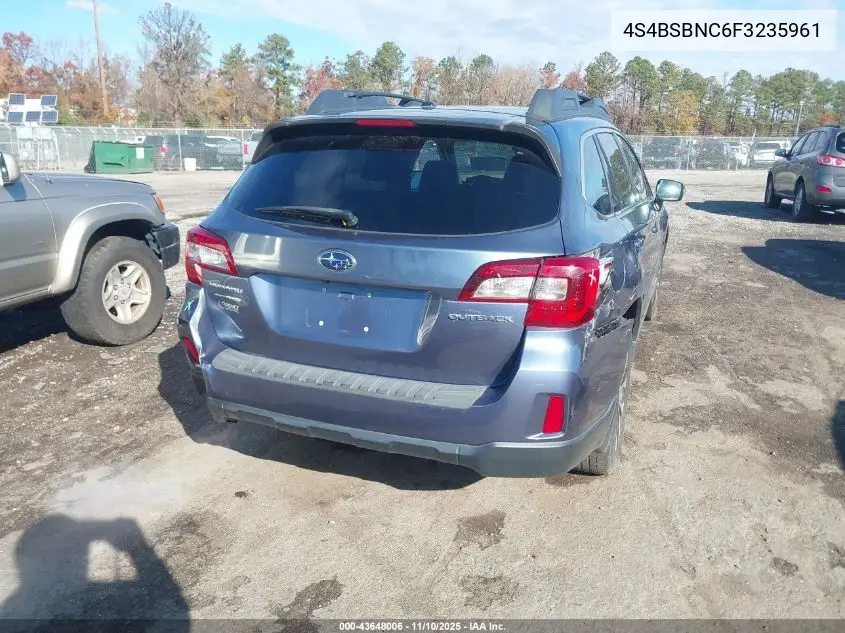 4S4BSBNC6F3235961 2015 Subaru Outback 2.5I Limited