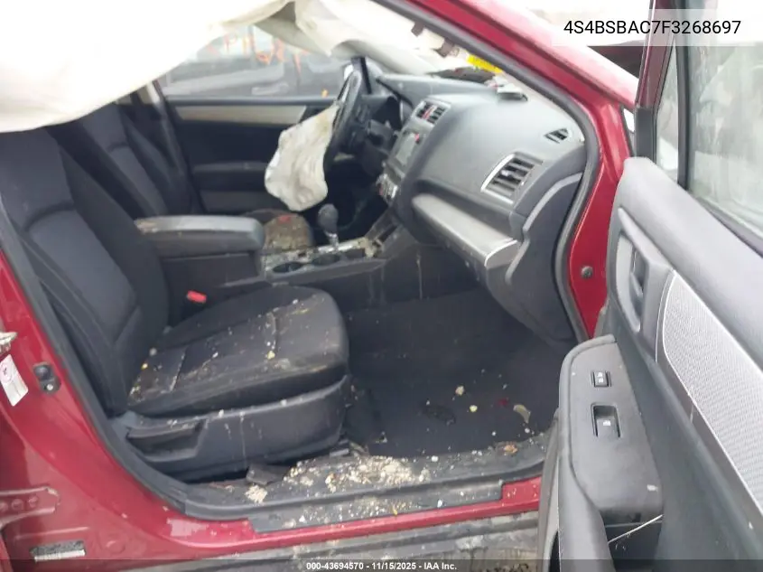 4S4BSBAC7F3268697 2015 Subaru Outback 2.5I
