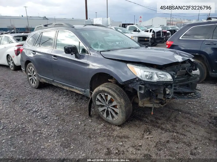 4S4BSANC2F3226796 2015 Subaru Outback 2.5I Limited