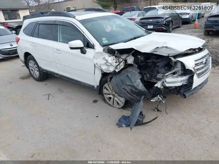 4S4BSBEC9F3261809 2015 Subaru Outback 2.5I Premium