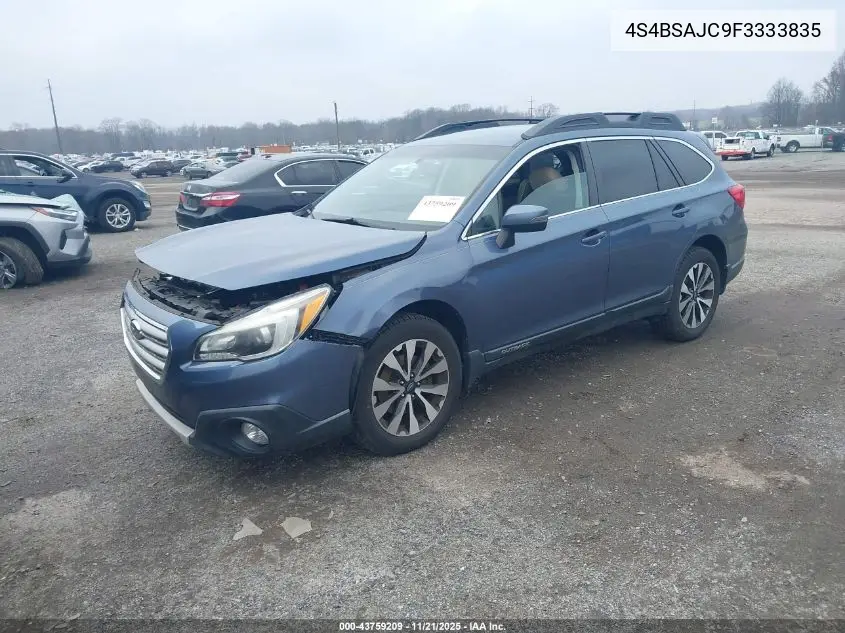 4S4BSAJC9F3333835 2015 Subaru Outback 2.5I Limited