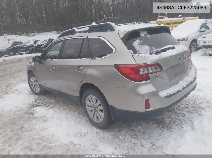 4S4BSACC0F3225083 2015 Subaru Outback 2.5I Premium