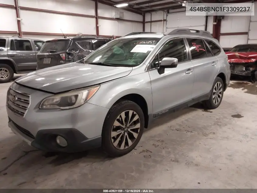 4S4BSBNC1F3309237 2015 Subaru Outback 2.5I Limited