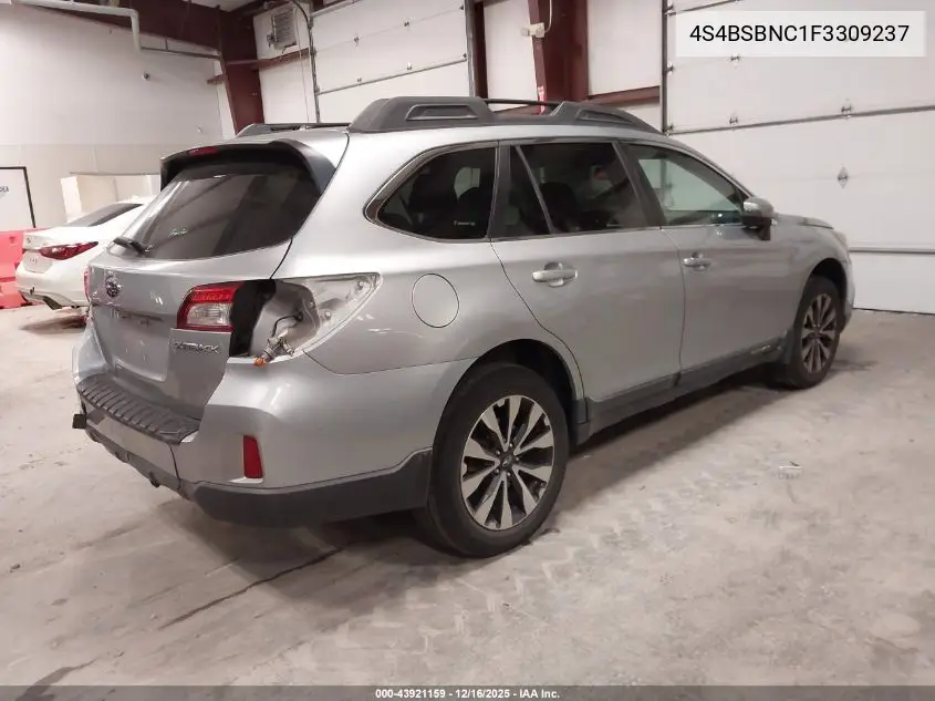 4S4BSBNC1F3309237 2015 Subaru Outback 2.5I Limited