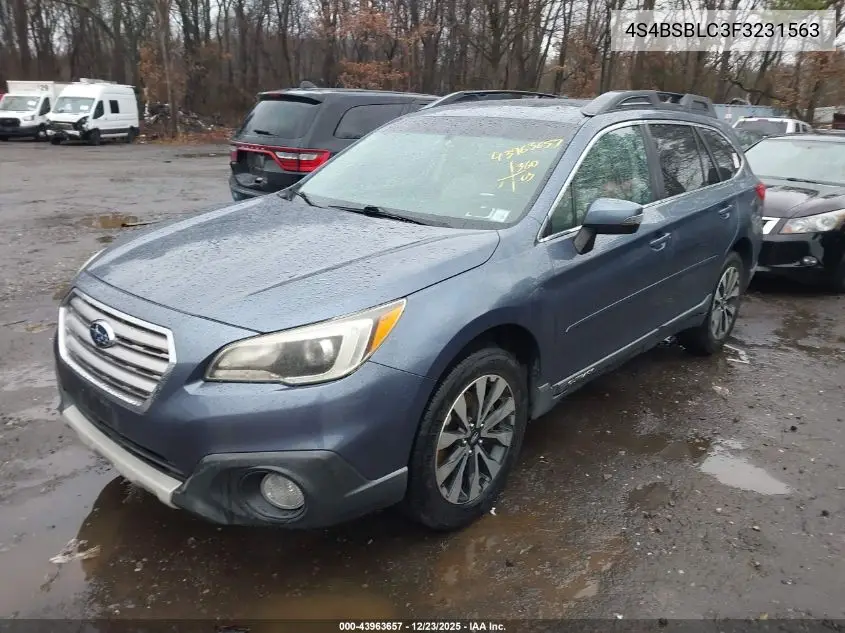 4S4BSBLC3F3231563 2015 Subaru Outback 2.5I Limited
