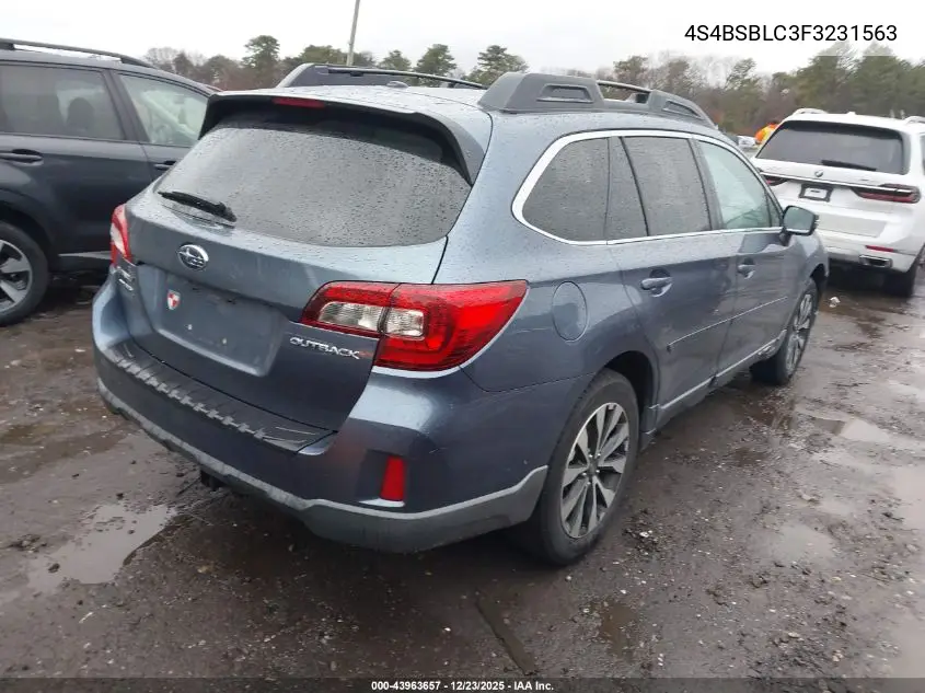 4S4BSBLC3F3231563 2015 Subaru Outback 2.5I Limited