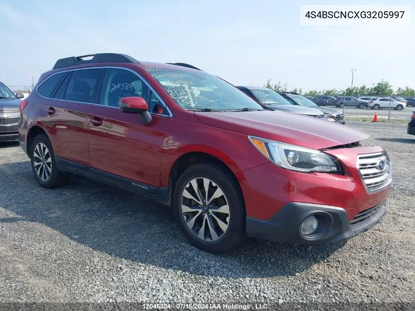 4S4BSCNCXG3205997 2016 Subaru Outback