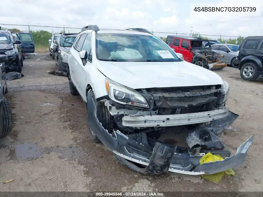 2016 Subaru Outback 2.5I Limited VIN: 4S4BSBNC7G3205739 Lot: 39945546