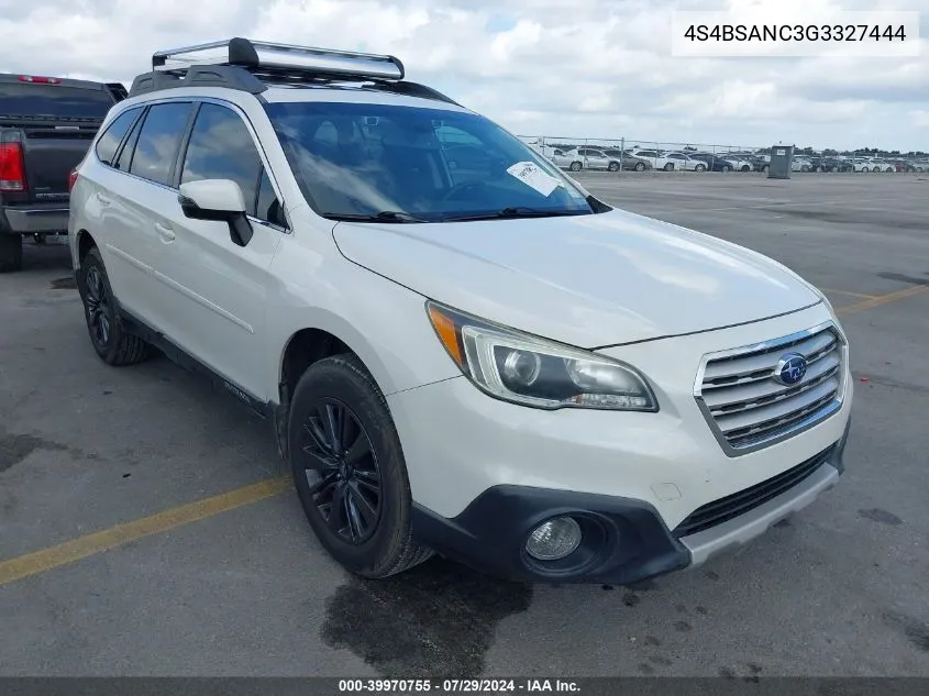 4S4BSANC3G3327444 2016 Subaru Outback 2.5I Limited