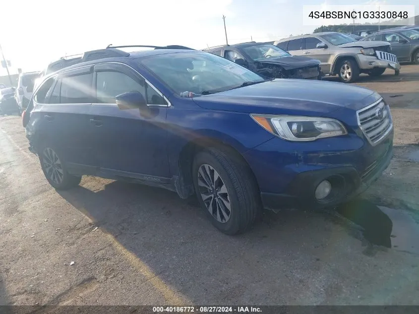 4S4BSBNC1G3330848 2016 Subaru Outback 2.5I Limited