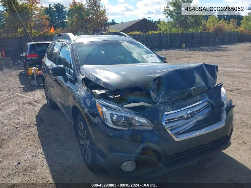 2016 Subaru Outback 2.5I Limited VIN: 4S4BSALC0G3265052 Lot: 40293883