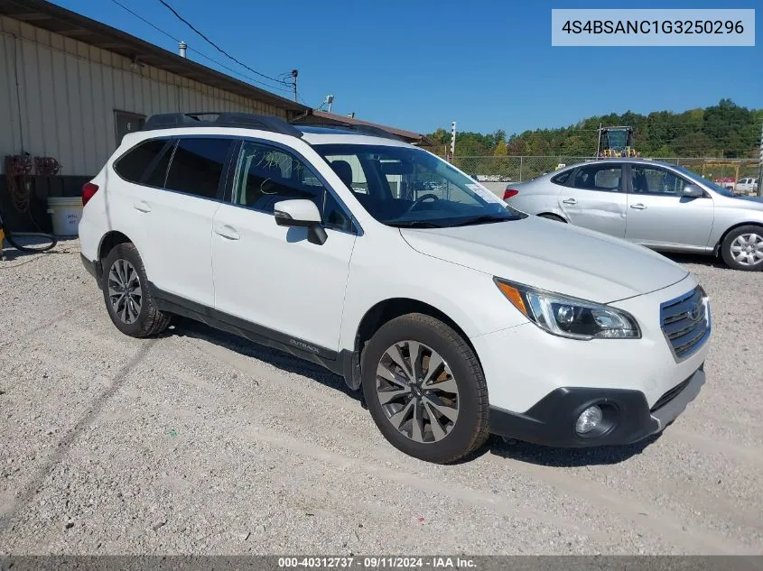 4S4BSANC1G3250296 2016 Subaru Outback 2.5I Limited