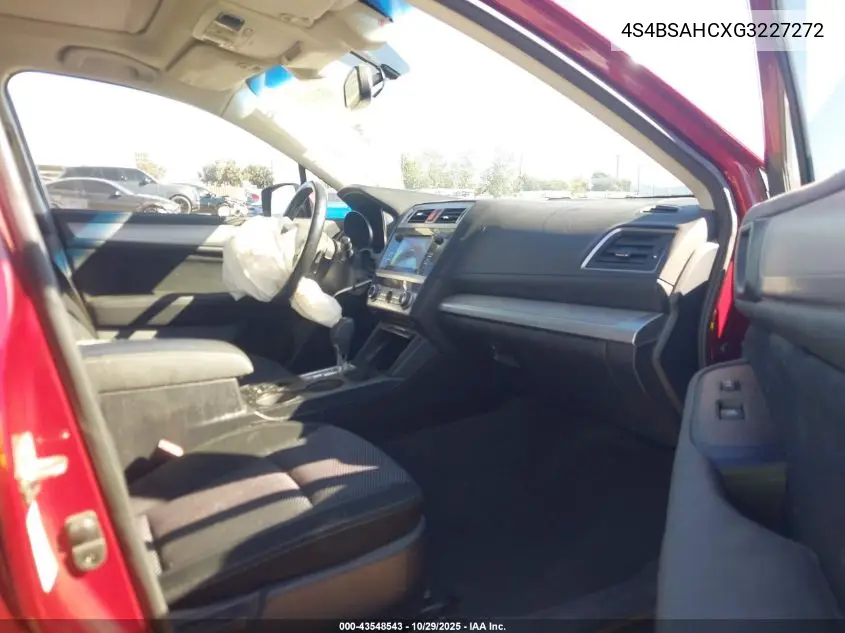4S4BSAHCXG3227272 2016 Subaru Outback 2.5I Premium