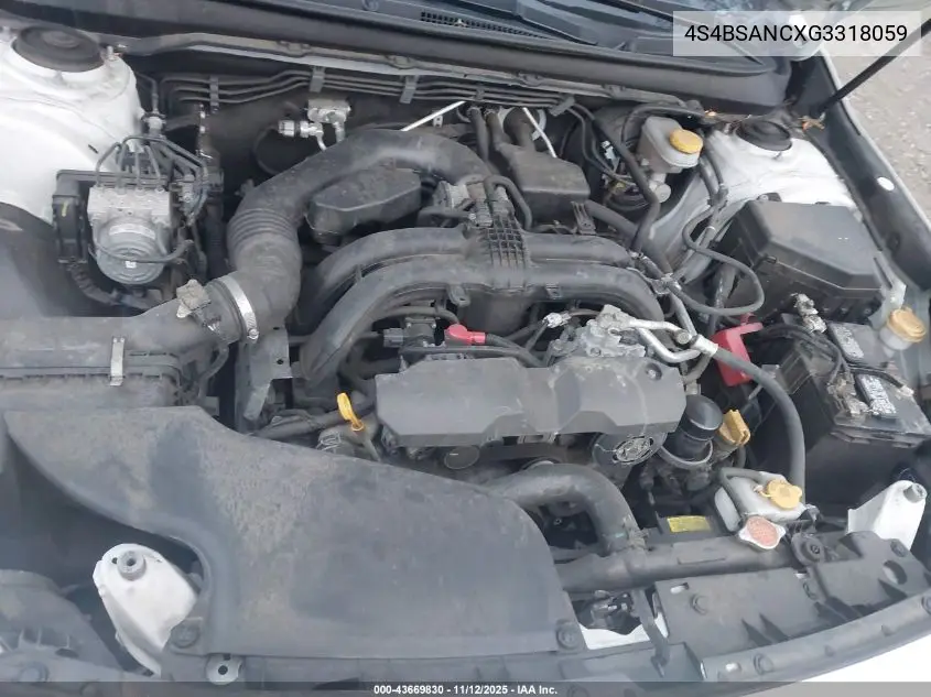 4S4BSANCXG3318059 2016 Subaru Outback 2.5I Limited