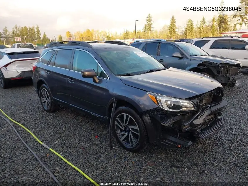 4S4BSENC5G3238045 2016 Subaru Outback 3.6R Limited