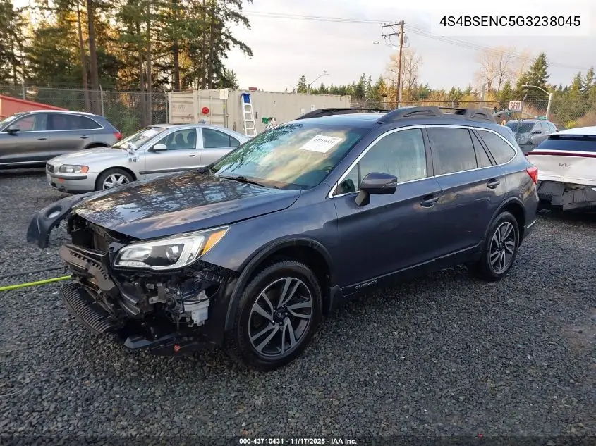4S4BSENC5G3238045 2016 Subaru Outback 3.6R Limited