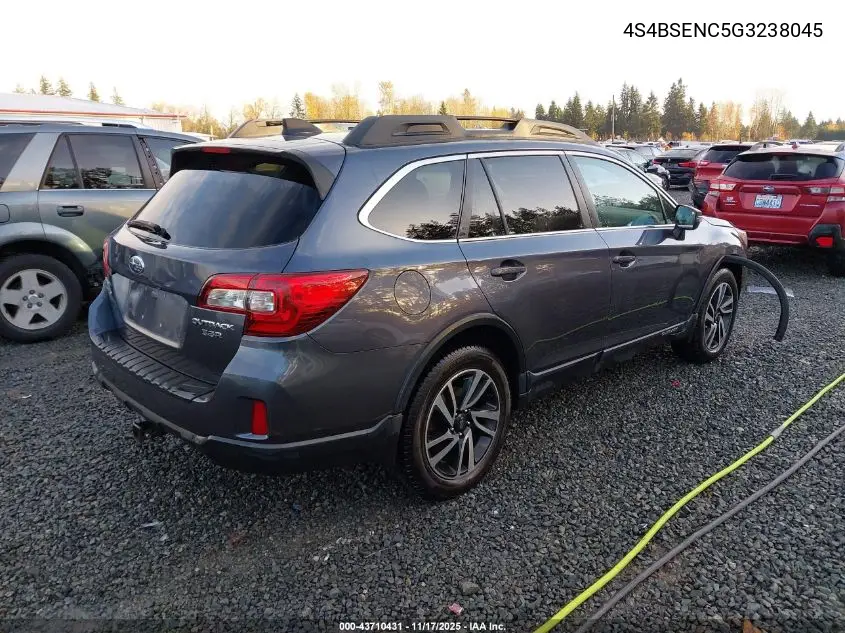 4S4BSENC5G3238045 2016 Subaru Outback 3.6R Limited