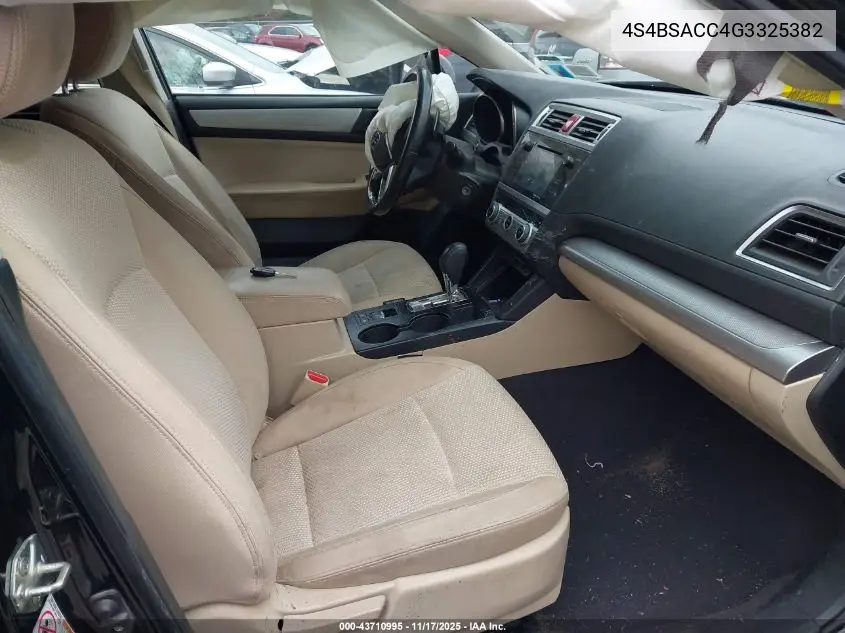 4S4BSACC4G3325382 2016 Subaru Outback 2.5I Premium