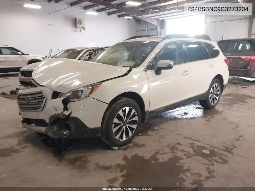 4S4BSBNC9G3273234 2016 Subaru Outback 2.5I Limited