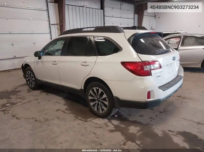 4S4BSBNC9G3273234 2016 Subaru Outback 2.5I Limited
