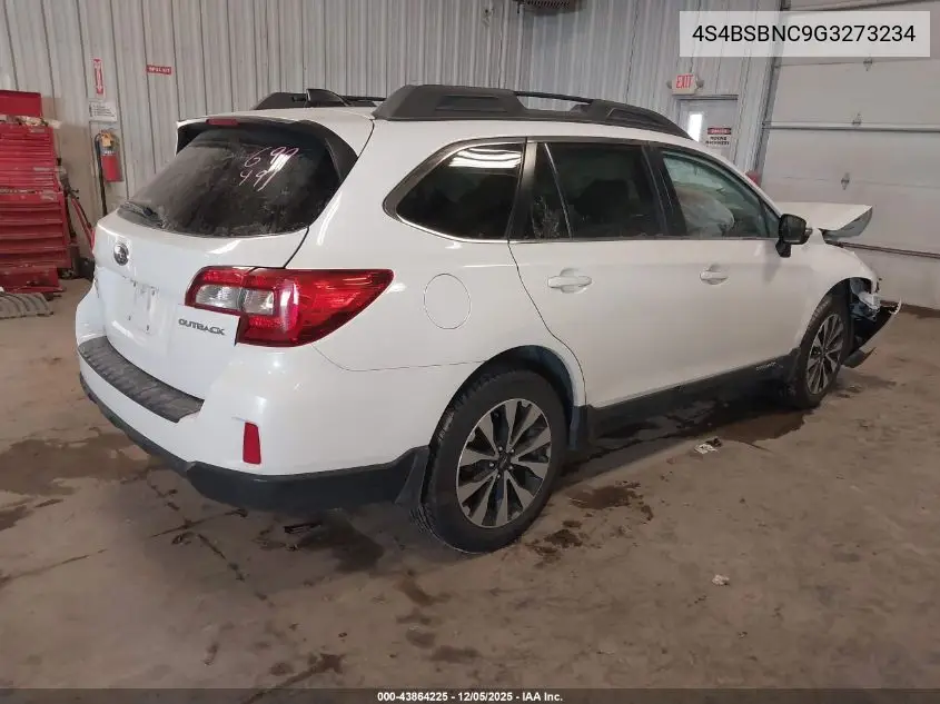 4S4BSBNC9G3273234 2016 Subaru Outback 2.5I Limited