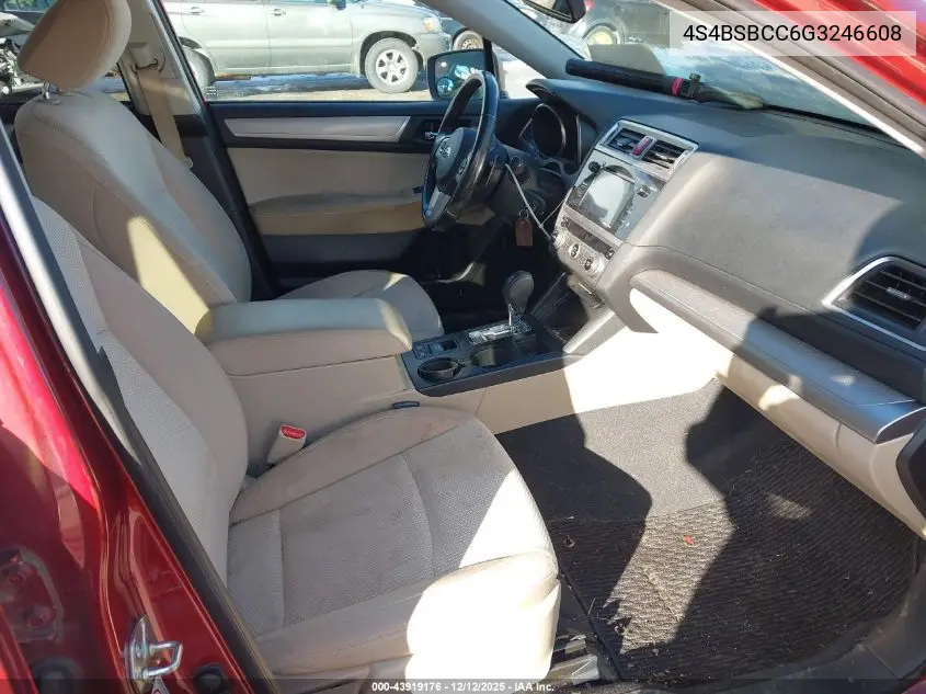 4S4BSBCC6G3246608 2016 Subaru Outback 2.5I Premium