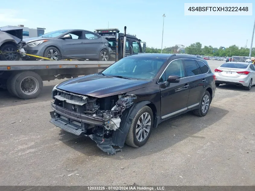 2017 Subaru Outback VIN: 4S4BSFTCXH3222448 Lot: 12033225